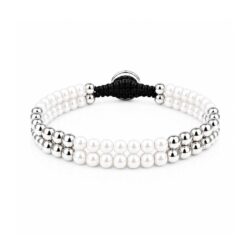Bracciale Gerba Mon Amour Double 02 in Ceramica e Argento 925