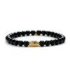 Bracciale Gerba Uomo Stone Black Spirit 267 con pietre Onice e Oro