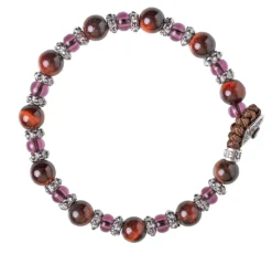 Bracciale Gerba Lab 164 Occhio di Tigre, Murrina e Argento 925