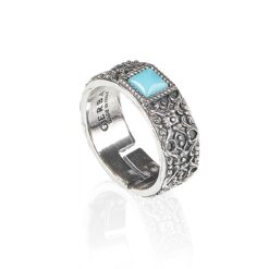 Anelo Gerba Unisex in Pasta di Turchese e Argento 925