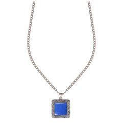 Collana Chevalier Gerba CQ03 con pietra dura Lapis e Argento 925