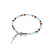 Bracciale Gerba Unisex Mosch22 con Aulite, Bronzite, chiusura a moschettone in Argento 925