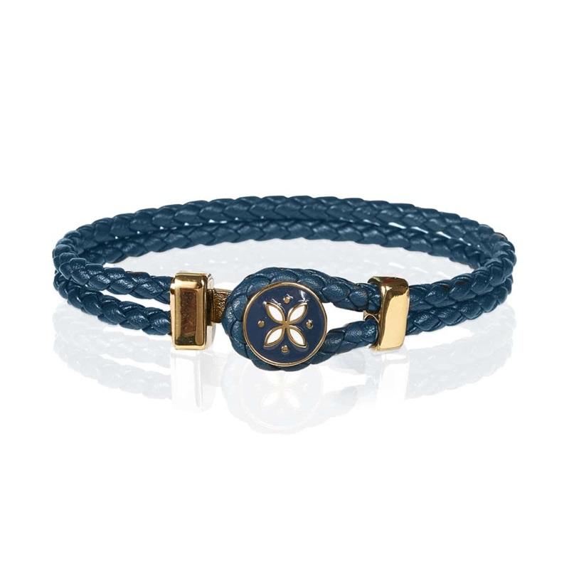 Bracciale Gerba My Flowers 03 in Pelle e Argento 925