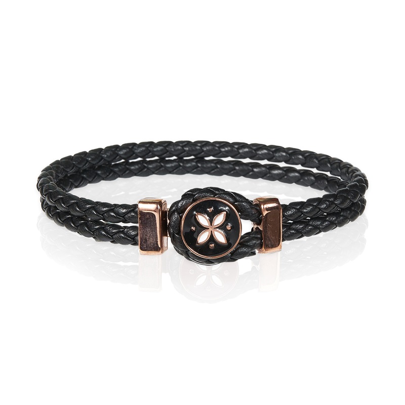 Bracciale Gerba My Flowers 05 in Pelle e Argento 925