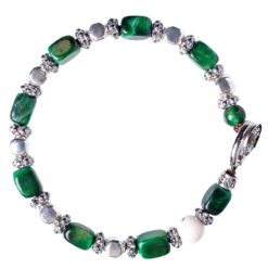 Bracciale Gerba Strange Stone 10, Occhio di Tigre e Argento 925