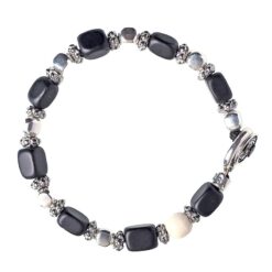 Bracciale Gerba Strange Stone 13, Onice Argento 925