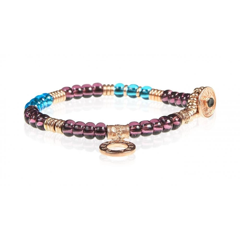 Bracciale Gerba Collezione Murrina melanzana e Argento 925