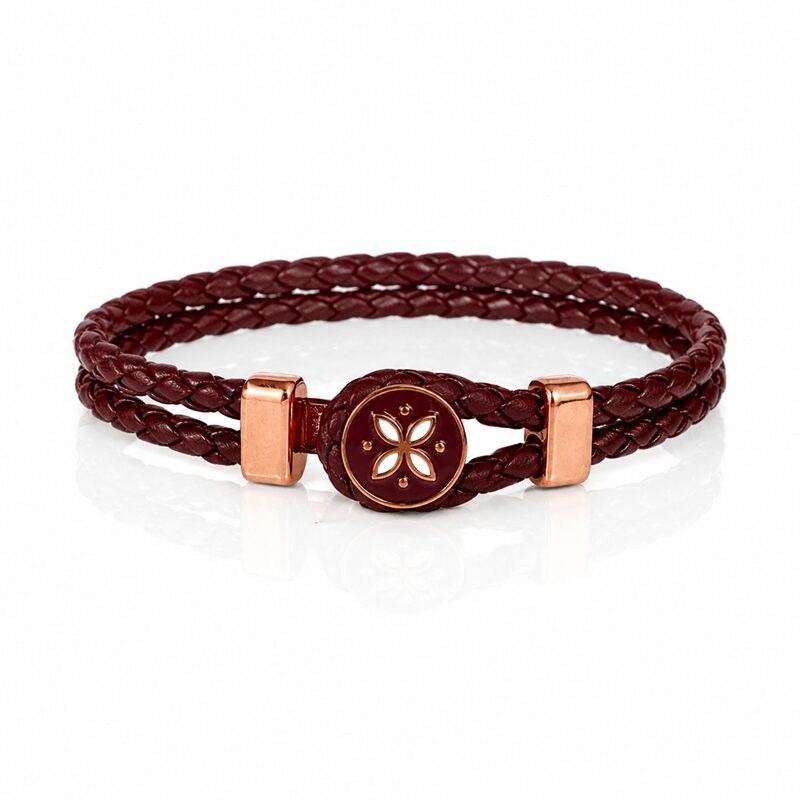 Bracciale Gerba My Flowers 08 in Pelle e Argento 925