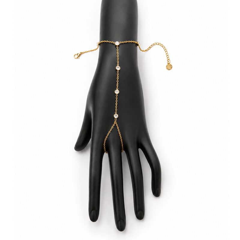 Bracciale baciamano - Filo di Luce con Zirconi