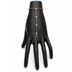 Alternative view of Bracciale baciamano - Filo di Luce con Zirconi